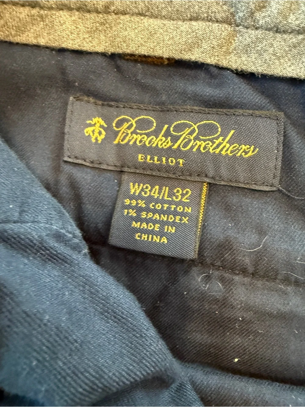Brooks Brothers Mens Elliot Dark Brown Corduroy Pants Size 34 Office Academia